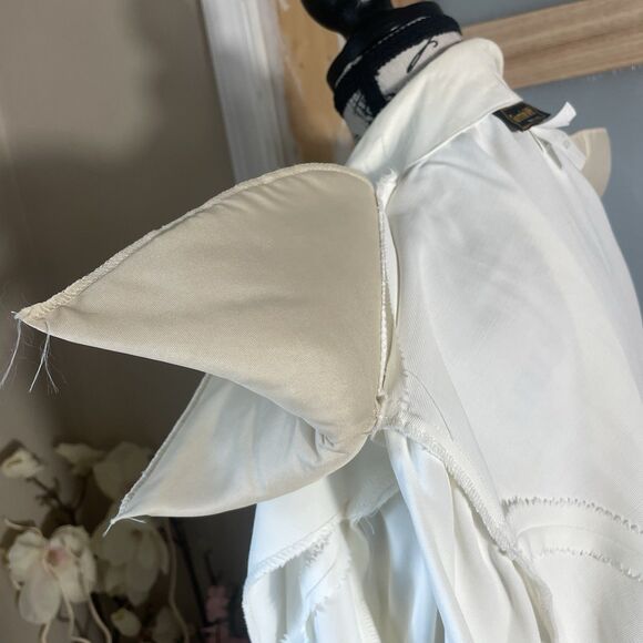 Vintage Gemini Nites Evening Blazer Women Ivory Bling Glittery - Picture 6 of 8